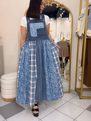 KAMILA” BLUE DENIM  DRESS