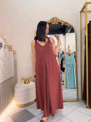 NELIZA MAXI DRESS DUSTY ROSE