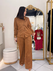 CAMEL  SET DOS PIEZAS EN SUEDE