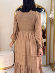 IVONE” CAMEL DRESS