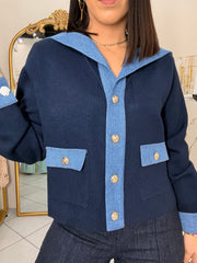 MICHELLE” NAVY SWEATER