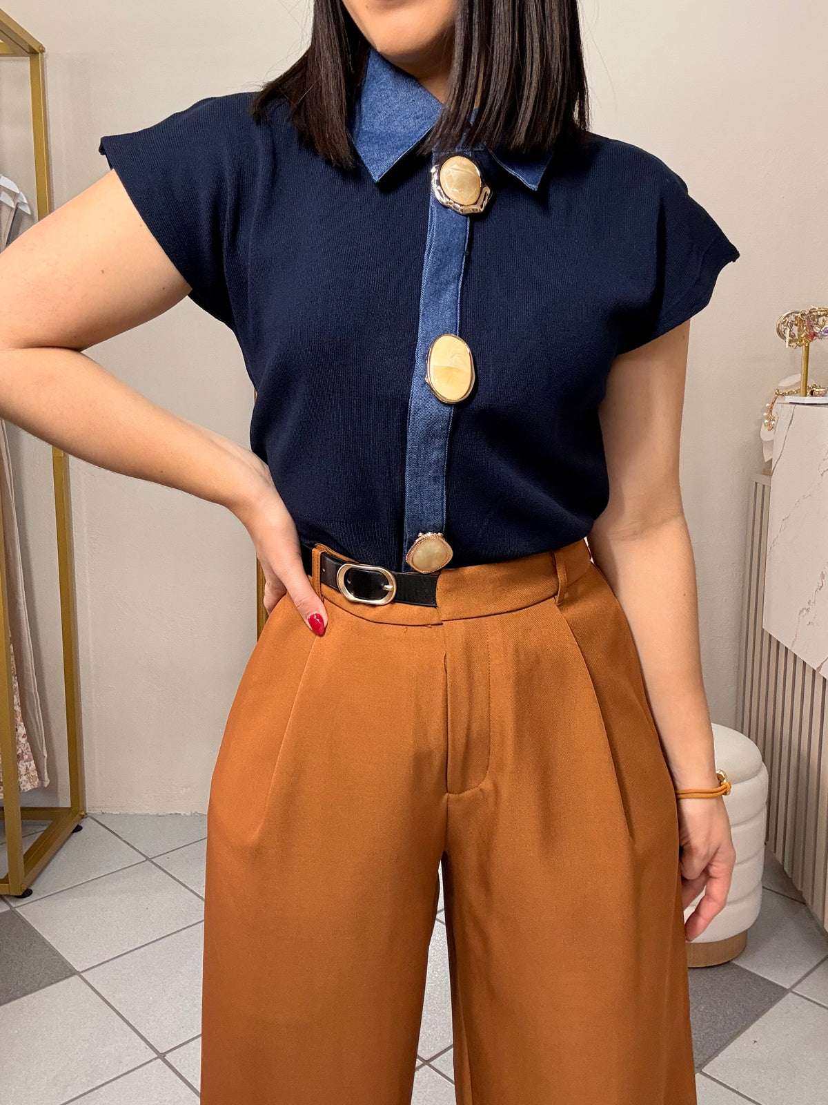 BLUSA NAVY PAO