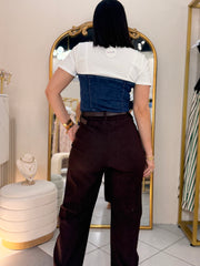 PANTALÓN ELEGANTE CHOCOLATE