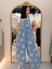 DENIM JUMPSUIT OVERSIZE FLOR