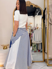 KAMELIA¨ WHITE/BLUE DRESS