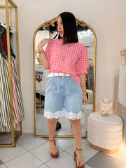 BLUSA ROSA DE CUADROS