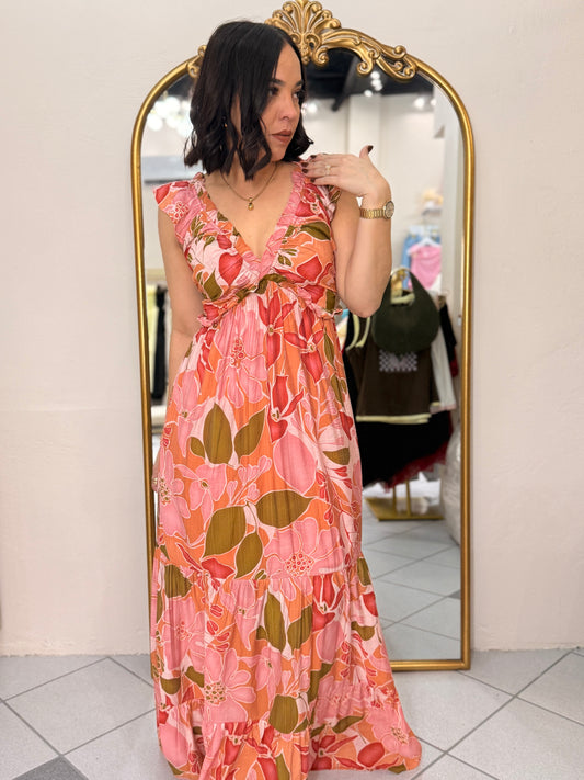 PINK FLORAL DRESS