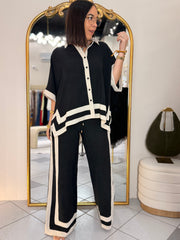 MICHELLE  BLACK SET DOS PIEZAS