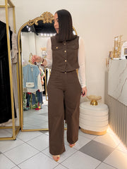 JESI” BROWN  SET DOS PIEZA