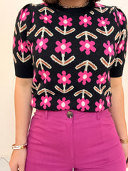 FLORY SWEATER  BLACK