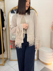 FRINGE CARDIGAN TOP
