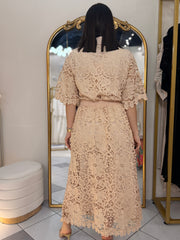 SET FALDA ELEGANTE CREMA