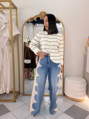 GREISA” IVORY SWEATER LÍNEA