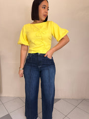 YELLOW FLOR TOP