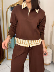 KIRIA" SET BROWN