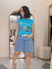 BERMUDA DENIM PANT