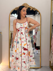 AVANNA”  RED VACACION  DRESS