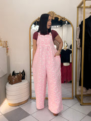 PINK” FLORAL JUMPSUIT