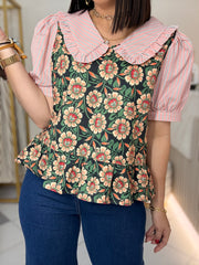 PINK FLOR TOP