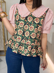 PINK FLOR TOP