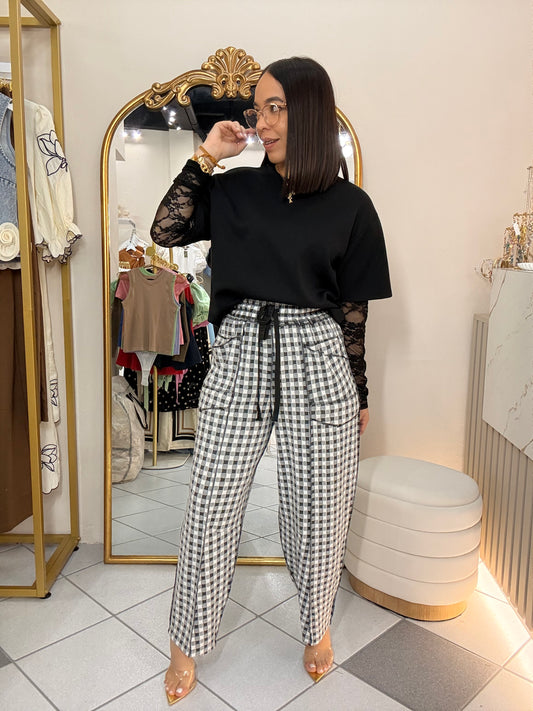 PANTALON CUADROS BLACK