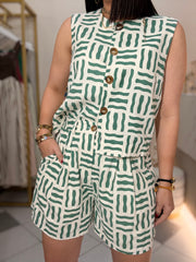 ZOÉ” GREEN  SET DOS PIEZAS