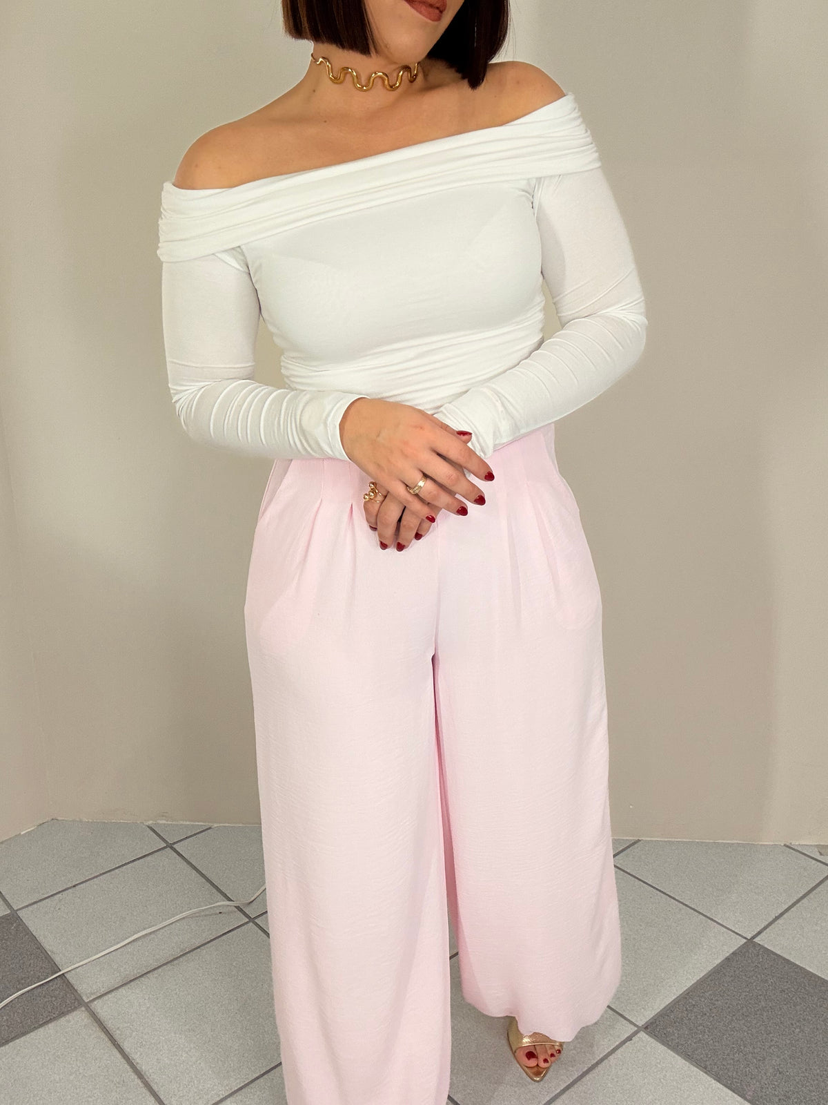 BLUSA MANGA LARGA BLANCA