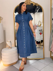 CAROLINE" DENIM DRESS