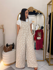 CAMEL” FLORAL JUMPSUIT