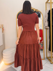 NAYELI" BRICK DRESS