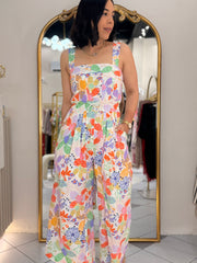 FASHION FLORAL  JUMPSUIT
