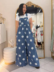 POLKA DOT JUMPSUIT OVER SIZE
