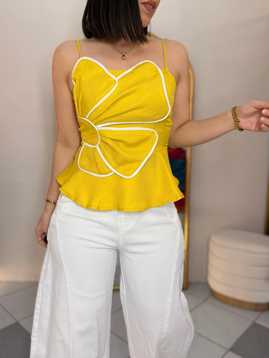 LEINY YELLOW  FLOR TOP