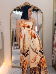 FRANCES CAMEL  JUMPSUIT
