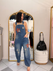 STAR DENIN JUMPSUIT OVERSIZE