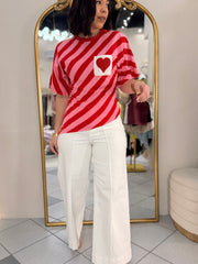 BLUSA RED /PINK  CORAZON