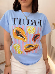 PAPAYA BLUE  TSHIRT