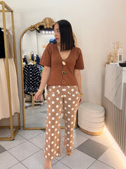 VANE" BROWN TOP