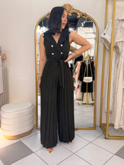 KARI” BLACK JUMPSUIT  DRESS