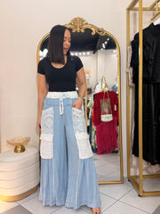 ALESKA" PANTALO LIGHT DENIM