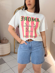 WHITE AMORE  TSHIRT