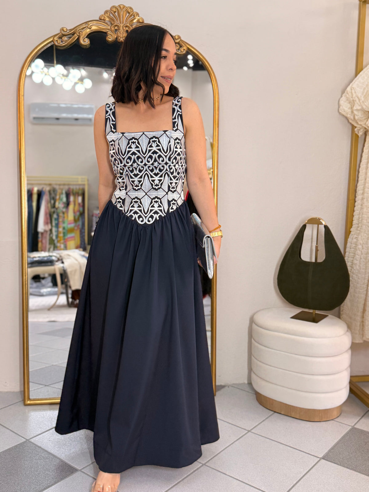 ZOE NAVY  DRESS
