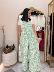 GREEN” FLORAL JUMPSUIT