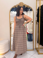 AVANA"  DRESS CUADROS