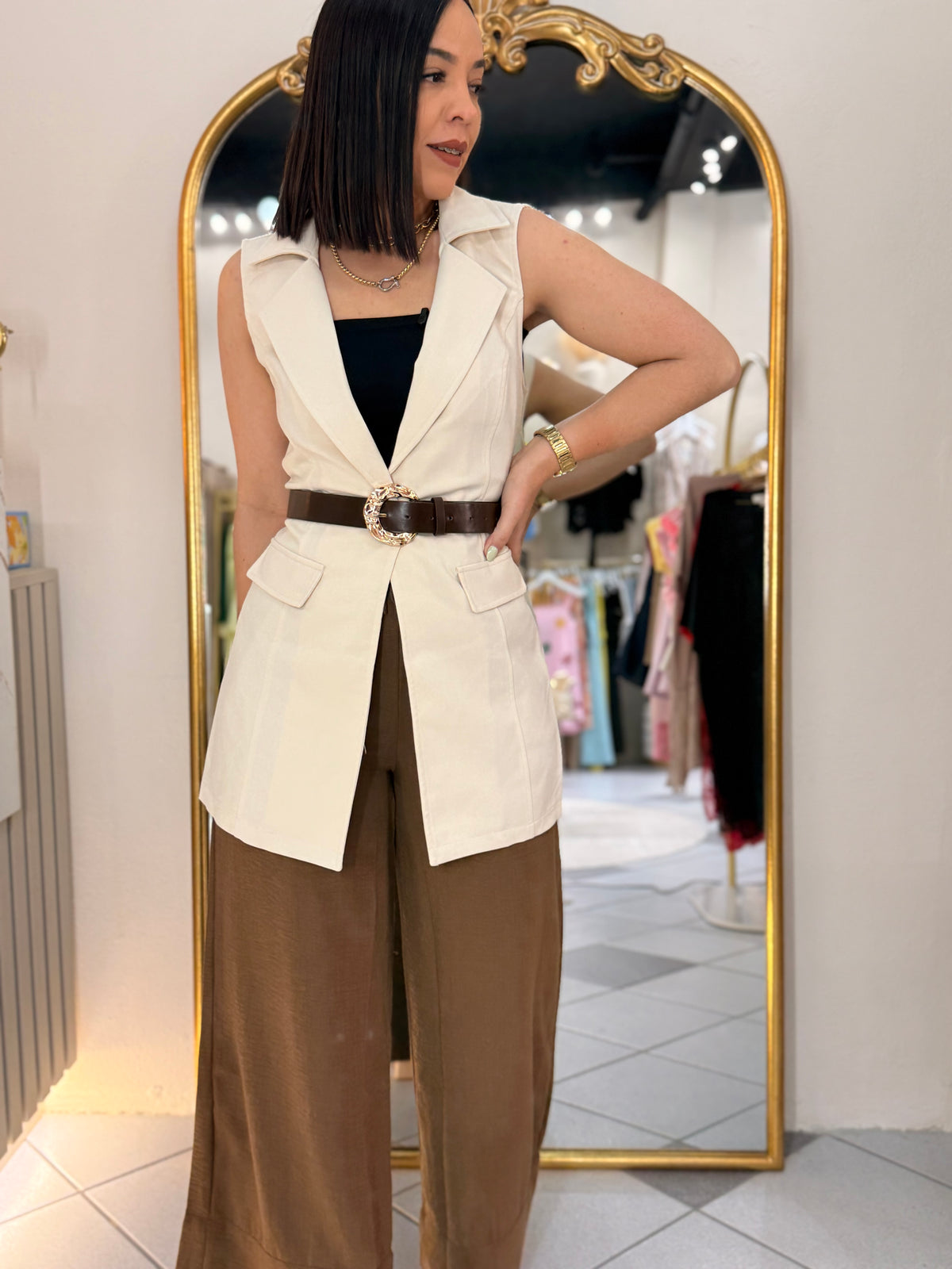 LAURA VEST BEIGE