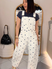 KEILY  NAVY POLKA DOT JUMPSUIT