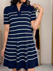 ELIZ¨ NAVY DRESS POLO