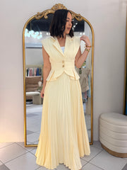 BEIGE ELEGANTE SET DOS PIEZAS