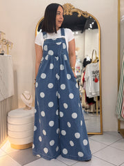 POLKA DOT JUMPSUIT OVER SIZE