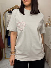 BONITA " CORAZON" TSHIRT GRIS
